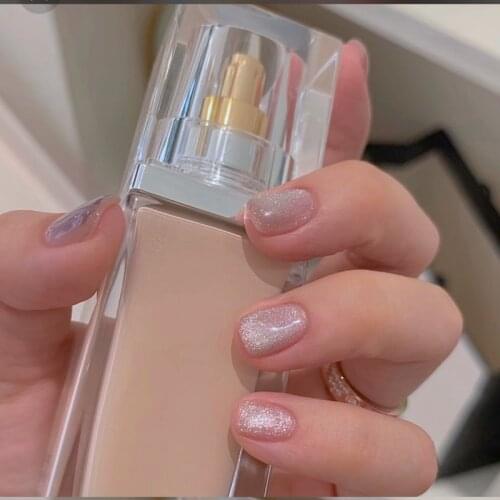 24pcs Fake Nails With Glue Spar Wear Short Paragraph Fashion Manicure Patch False Nails Wearable Nail Press On Nail Square DL