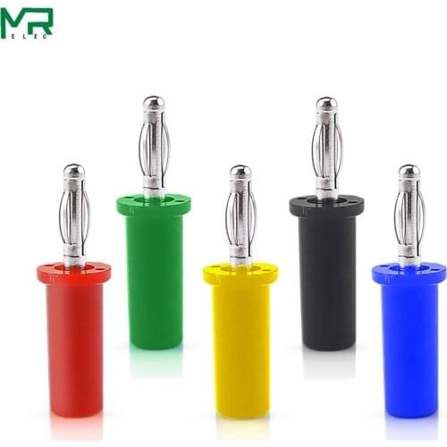5PCS pure copper 4mm banana plug connector receptacle Terminal banana head multiple colors optional