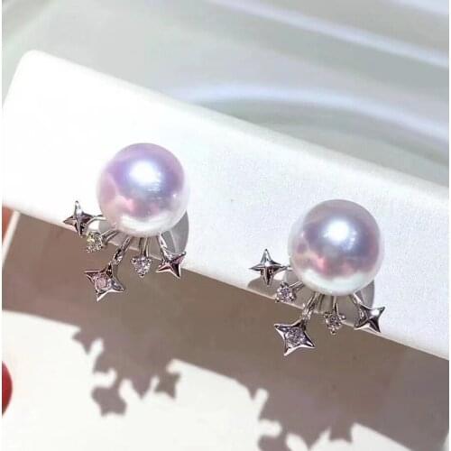 925 Sterling Silver Earrings Findings Mountings Settings Jewelry Parts Fittings for Pearls Coral Jade Agate Beads Stones Crystal