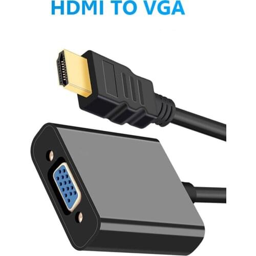 1080P HDMI-compatible to VGA Adapter Digital to Analog Converter Cable For PC Laptop TV Box to Projector Displayer HDTV