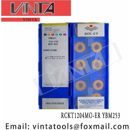 Free shipping high quality 10pcs/lots RCKT1204MO-ER YBM253 cnc carbide milling inserts