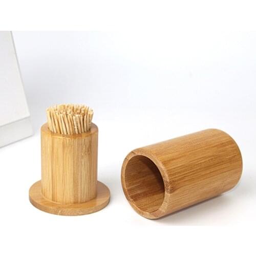 Wooden Toothpick Holder Carrier Durable Carving Toothpick Holder Tableware Organizer For Meal Home