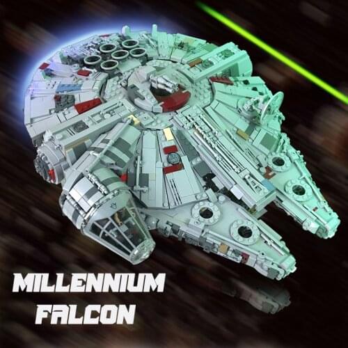 Star Series Wars Millennium Model Falcon Building Blocks DIY Toy Set Century Big Gifts Hawk Star Plan MOC