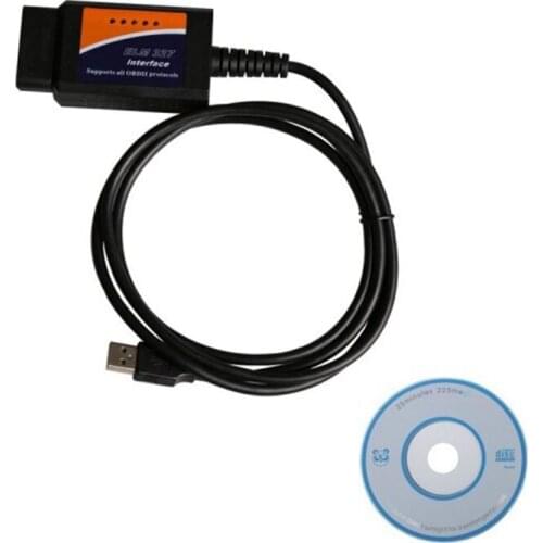 ELM327 V2.1 Scanner Software USB Plastic With FT232RQ Chip