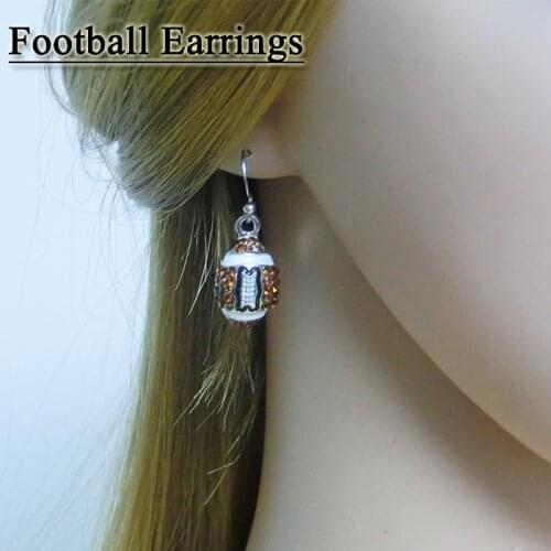 Football sports earring