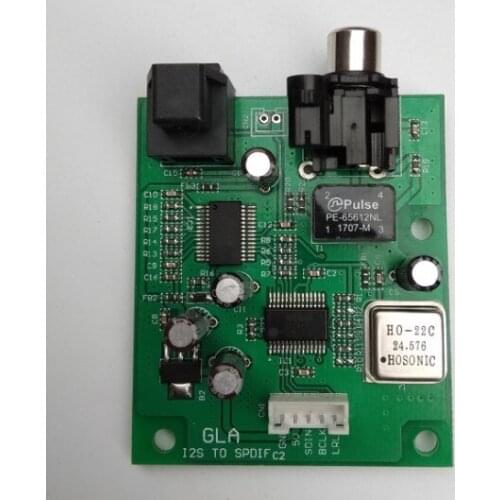 I2S Input to 192K Coaxial Fiber Output