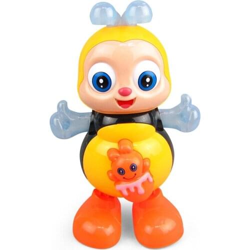 Vocal Toy Cartoon Bee Electric Toys With Sound Flash Lighting Sing Dance for Girls Boys Children Electronic Pets Music Toy