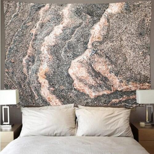 Stone retro texture cement wall pattern tapestry print tapestry psychedelic wall hanging beach towel polyester thin blanket yoga