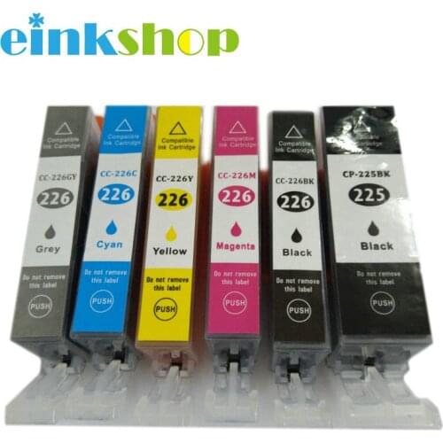 Einkshop 6pcs Ink Catridges for Canon PGI 225 pgi225 CLI226 For canon MG6120 MG6220 MG8120B MG8220 MX882 iP4820 iP4920 printer