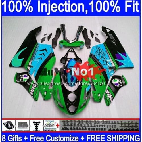 OEM Bodywork For DUCATI shark green 749 999 S R 749R 999R Body 123MC.74 749-999 2005 2006 749S 999S 05 06 Injection Fairing kit