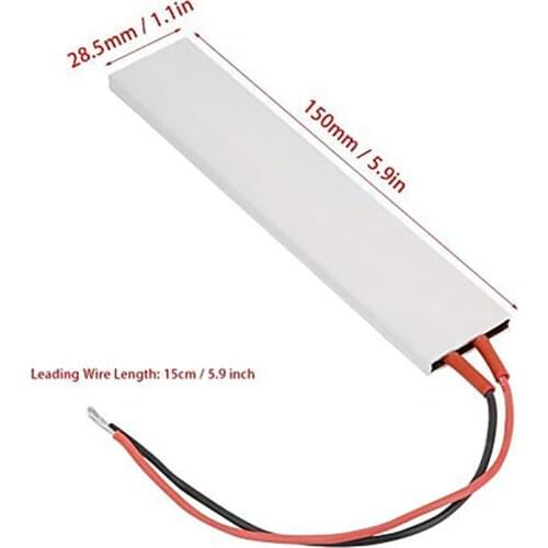 150x28.5mm PTC Heating Plate, Ceramic Electric Heating Plate, High Temperature Resistance Lead PTC Thermostat Heating