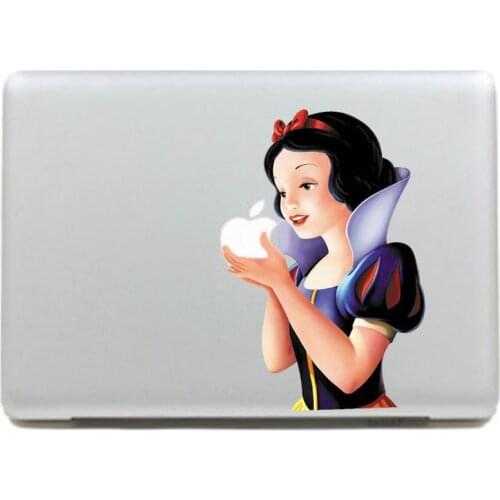 Snow White Vinyl Personality Decal laptop Sticker for mabook Pro air 13 inch/Protective notebook Skin for mac book