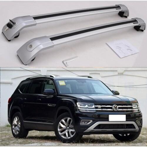 New Silver for VW Volkswagen Atlas Teramont 2017 2018 2019 2020 2021 roof racks luggage rack roof rail cross bar lockable