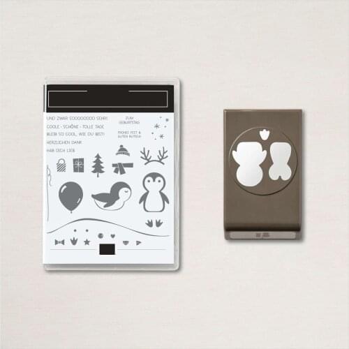 PARTY PINGUIN New Metal Cutting Dies Stamps Scrapbook Diary Decoration Embossing Cut Dies Template DIY Greeting Card Handmade