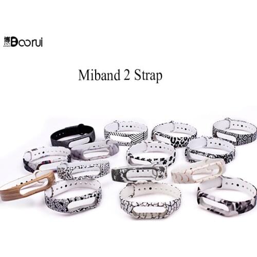 For Xiaomi Mi Band 2 Bracelet Strap Silicone black and white series miband 2 strap colorful band2 accessories replacement belt