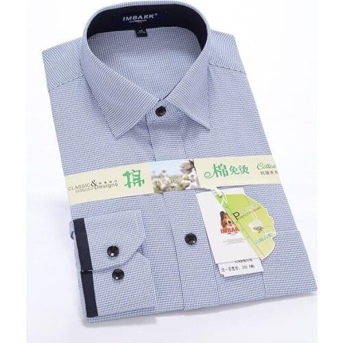 Formal men Polka Dot Long sleeved dress shirts spring autumn super large high quality cotton plus size 39-45 46 47 48 49 50