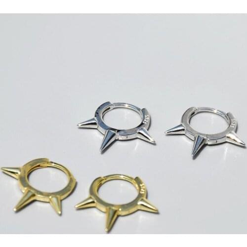 925 Sterling Silver Earring Fashion Zircon Wavy Irregular Ear Ring Ear Bone Ear Buckle Trend Wild Women Girl Silver Ear Jewelry