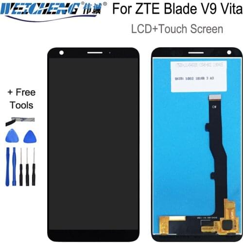 For ZTE Blade V9 Vita LCD Touch Screen Panel Glass Display Digitizer Panel Glass Assembly Parts For ZTE V9 Vita LCD Black