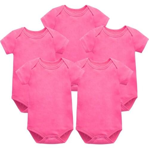 Unisex 5PCS Baby Girl Clothes Cotton Bodysuits Newborn Baby Boy Girls Clothing Toddler Soft Wear Rompers Ropa Bebe