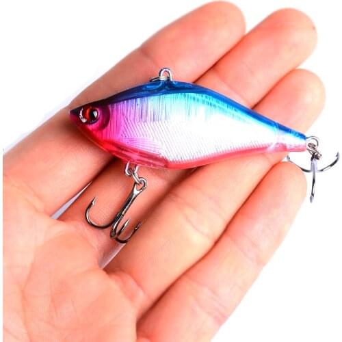 1Pcs VIB vibration sinking Fishing Lure 6cm 13g winter Ice Fishing Wobblers Artificial Hard Bait Pesca Japan Fishing Tackle