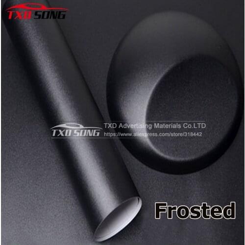 10/20/30/40/50/60X152CM/Lot Matt Black frosted vinyl sticker for car wrapping Matt vinyl wrap film for car decoration matt black
