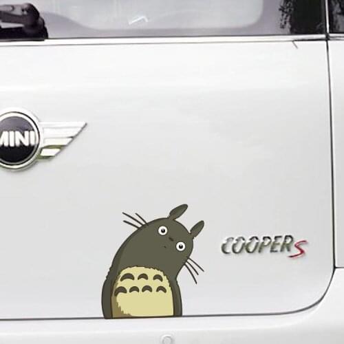 Aliauto Car-styling Totoro Funny Car Stickers Crooked Neck Save The Planet Cute Decal Accessories For Volkswagen Polo Ford Focus