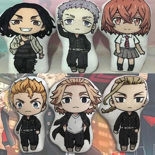 10/40cm Anime Tokyo Revengers Stuffed Pillow Doll Toy Manjiro Ken Takemichi Hinata Atsushi Plush Pendant Kids Gift
