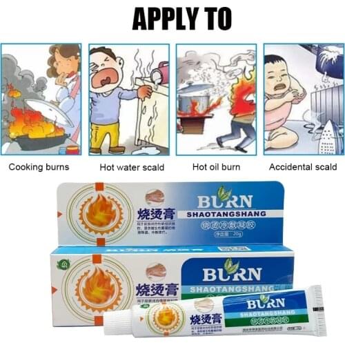 20g 100% Pure Natural Herbal Burn Scald Ointment Aloe Cream Antibacteria Anti-infection Cooling Analgesic Medical Plaster