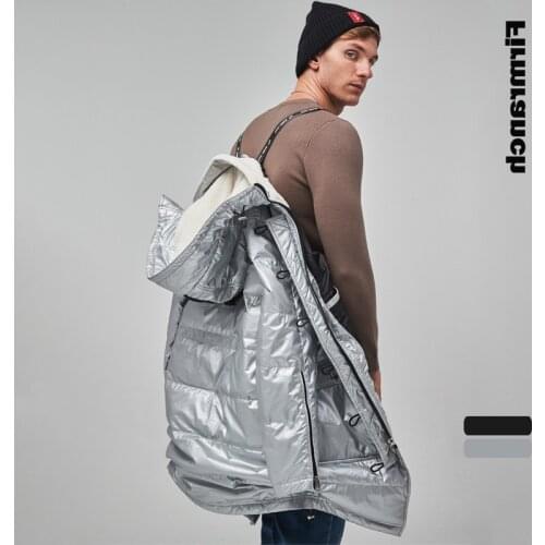 2021 White duck medium long coat parkas thick hooded snow down jacket men зимняя мужская одежда Canada 6XL