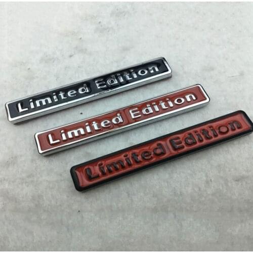3D Metal Chrome Limited Edition Auto Car Sticker Badge Decal Motorcycle Stickers Emblem For DIY Car Styling