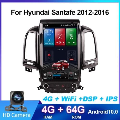 Car Android 10 Radio For Sundar Hyunda 2012-2016 GPS 2din Multimedia Stereo Video Player 4G WIFI 2 din Navigation GPS 64G