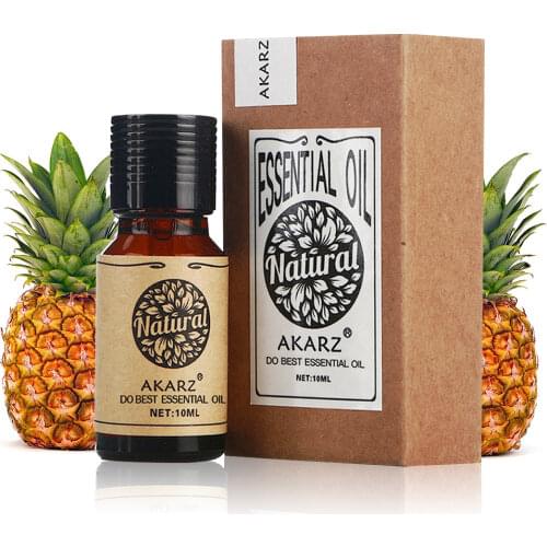 AKARZ Famous brand natural aromatherapy pineapple Oil relaxed Skin moisturizer Improve skin texture pineapple essential Oil