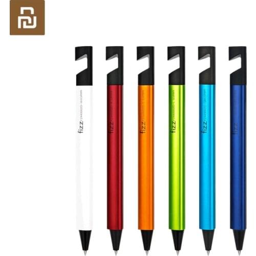 Fizz Gel Pen 0.5mm Black Refill Triangle Penholder with Phone Holder Functional Smooth Writing for Office School