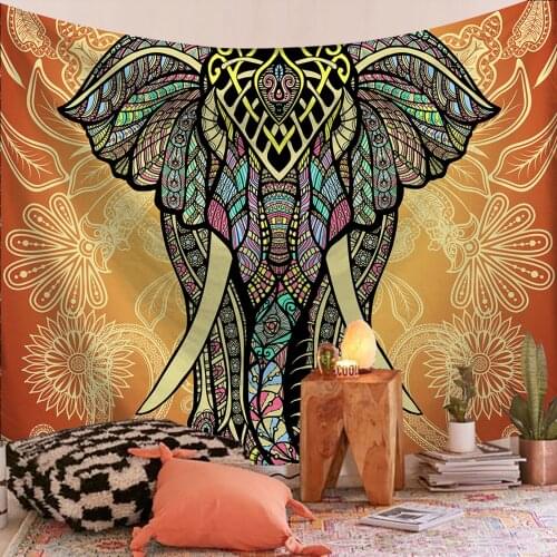 Tapestry Mandala Series Printing Ethnic Style Rectangle Home Wall Hanging Decoration