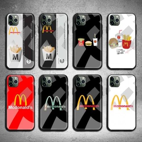 Hot McDonalds MetroCard French Phone Case Tempered Glass For iPhone 12 11 Pro Max Mini XR XS MAX 8 X 7 6S 6 Plus SE 2020 cover