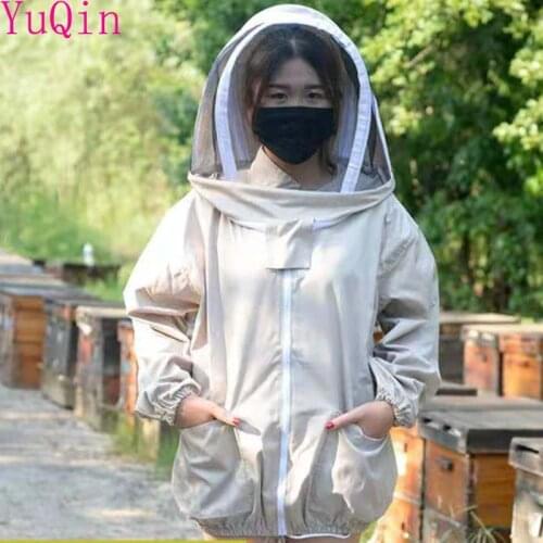 Beekeeping Suit Jacket Veil Set anti-bee clothing New Fabric Beekeeper Clothing Apiculture Protective Anti mosquito