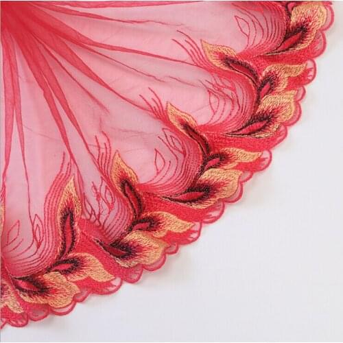 20Yards Wholesale Embroidery Net Lace Fabric Trim Ribbons DIY Doll Sewing Garment Handmade Material Accessories