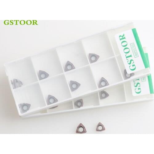 10PCS U Drill Inserts WCMT030208 MF WCMT040208 WCMT050308 WCMT060308 WCMT080412 MF GM9130 Carbide Blades For Stainless Steel