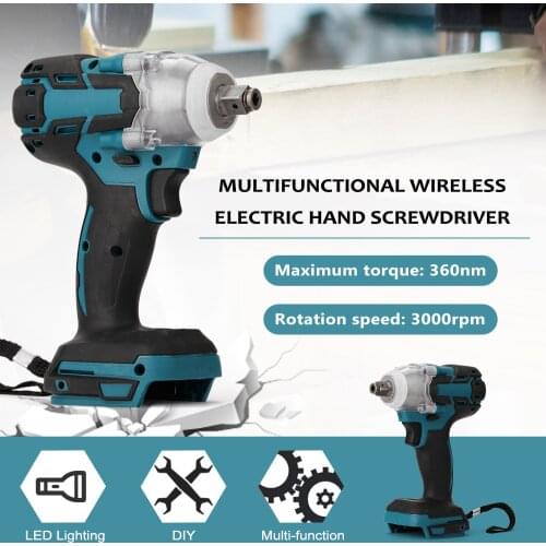 Multifunctional Cordless Brushless Rechargeable Electric Impact Screwdriver Wireless Electric Hand Screwdriver for Home DIY