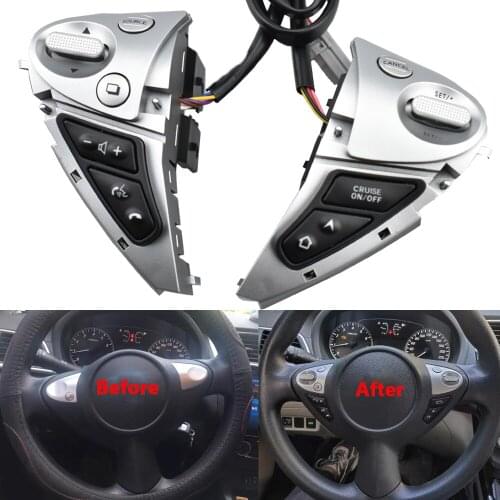Multifunction button control switch for nissan new sylphy bluebird steering wheel buttons cruise control switch volume phone