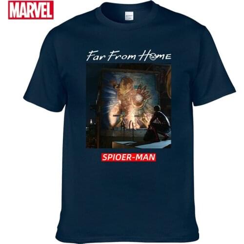 Marvel The Avengers Tom Holland Spider Man t shirt Short sleeve tee Mens cotton t-shirt graphic t shirts funny t shirts #115
