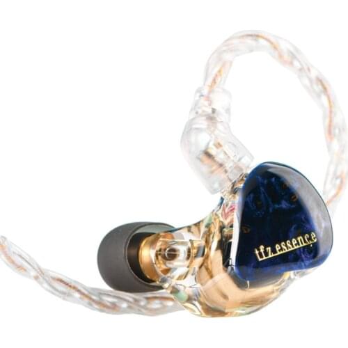 TFZ ESSENCE Dynamic HIFI Music Earphone Mixed Braided Gold-Plated + Silver + Copper Detachable Cable Sports Headphone Earbuds