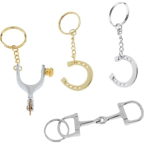 Lightweight Zinc Alloy Novelty Horseshoe Keychain Finger Ring Key Ring Keys Holder Accessories