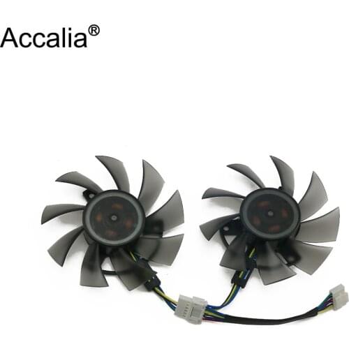 75MM FD8015U12D 6Pin Cooling Fan For ASUS TUF GTX 1650 TI-O6G DUAL GTX1660TI 6G GTX 1660Ti Graphics Card Cooler Fan