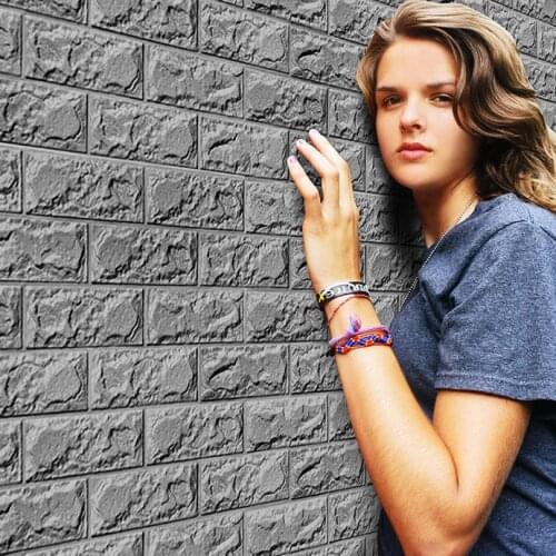 PE Foam 3D Wall paper Safty Home Decor Wallpaper DIY Wallpaper Brick Living Room Kids Bedroom Decorative Sticker