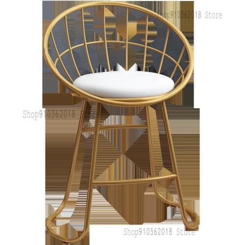 Modern Minimalist Makeup Chair Dressing Stool Bow Net Red Bedroom Ins Nordic Home Backrest Nail Chair