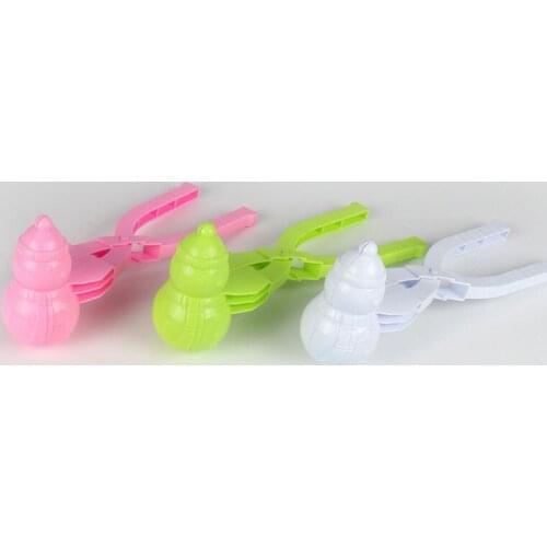 Winter Plastic Snowball Maker Clip Kids Outdoor Sand Snow Ball Mold Toys Snowman Clip Toy for Children SCIE999