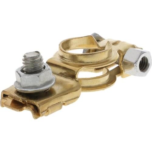 Auto Car Battery Terminal Connector Battery 1 Pair Quick Release Battery Terminals Clamps Clips Copper For Car Caravan