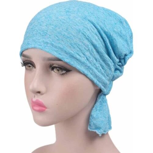 Women Cancer Chemo Hat Beanie Scarf Head Wrap Cap Pure Color To Keep Warm Can Be Used For Many Purposes #W5