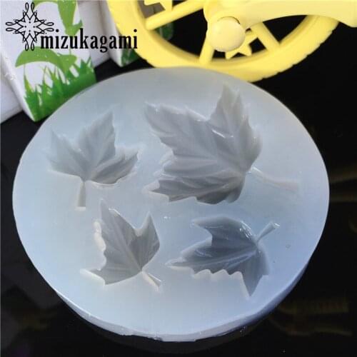 1pcs UV Resin Jewelry Liquid Silicone Mold Four Maple Leaf Resin Molds For DIY Intersperse Decorate Making Molds